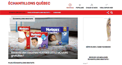Desktop Screenshot of echantillonsquebec.com