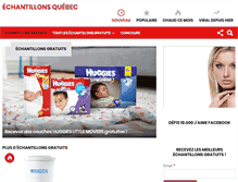 Tablet Screenshot of echantillonsquebec.com